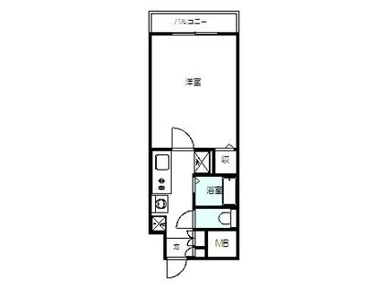 グランドハイツ末広311(1K/9階)の間取り写真
