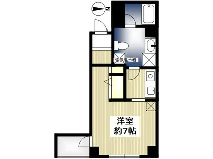 エンプレス上本町(1K/8階)の間取り写真