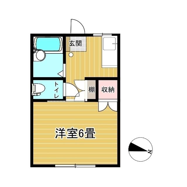 メゾンリヴィエール(1K/3階)の間取り写真