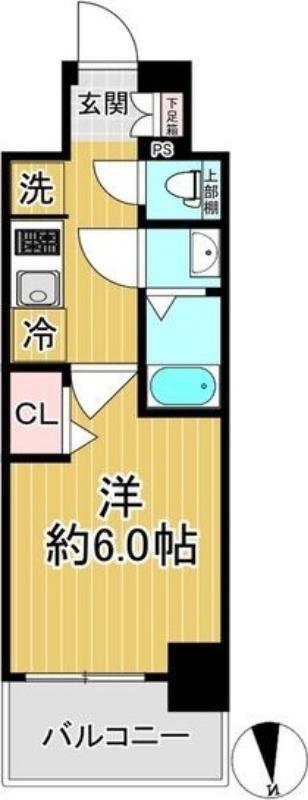 プレサンスNAGOYAシティオ(1K/5階)の間取り写真
