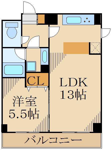 レジディア上落合(1LDK/4階)の間取り写真