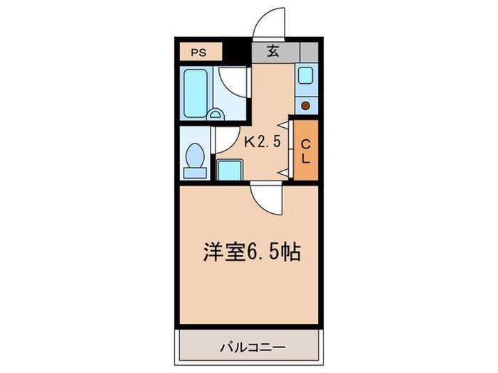 コーポ岡田(1K/2階)の間取り写真