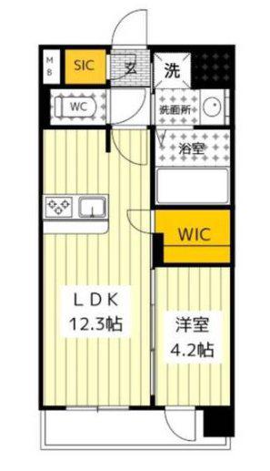 CERESDAIMON(1LDK/3階)の間取り写真