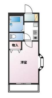 サニーハウス(1K/2階)の間取り写真
