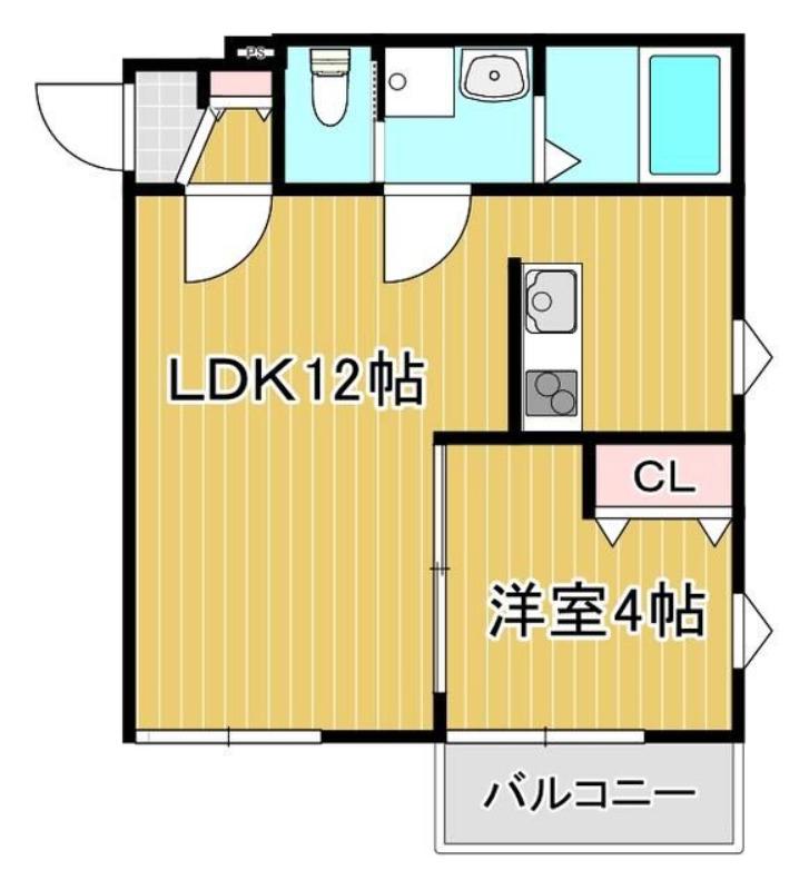LA-CREA ZII(1LDK/1階)の間取り写真