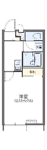 レオパレス末広タウニー(1K/1階)の間取り写真