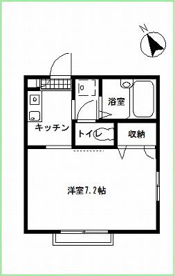コーポエムツー(1K/2階)の間取り写真