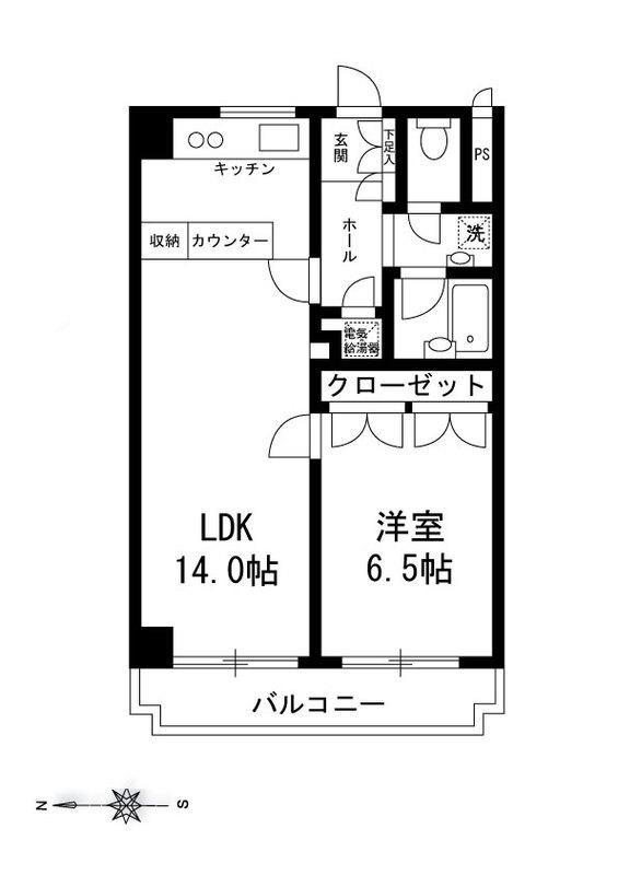 コンフォール目黒(1LDK/3階)の間取り写真