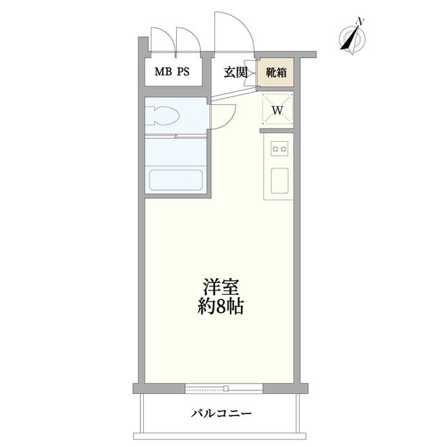サンクレスト茅場町(ワンルーム/5階)の間取り写真