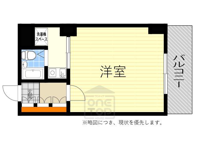 GRAN PINO 桃山台(ワンルーム/4階)の間取り写真