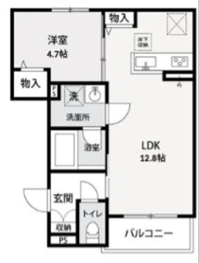 リガールメゾン円町(1LDK/1階)の間取り写真