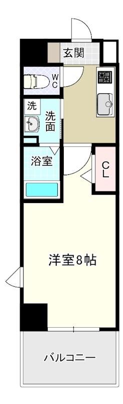 MDI PROSPERARE 北九州市立大学前MDIプロスペラーレ北(1K/5階)の間取り写真