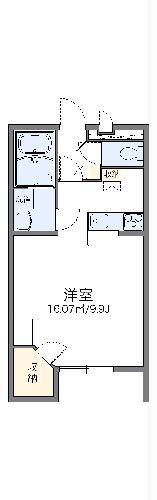 レオパレスラフォーレ風早I(1K/1階)の間取り写真