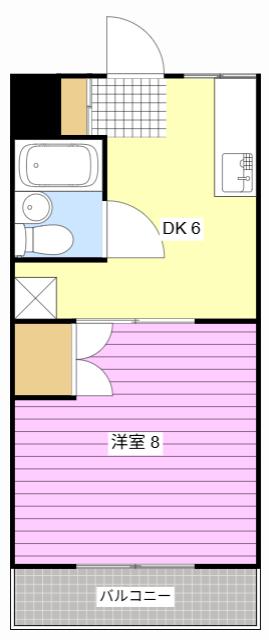 ROOM.10(1DK/2階)の間取り写真