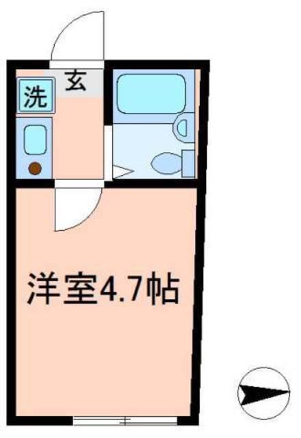エルプレミア亀有(1K/1階)の間取り写真