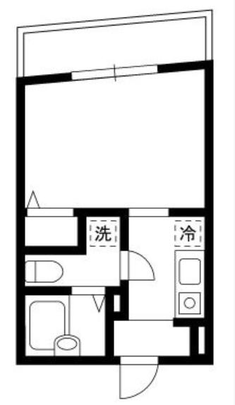 DEAR ECLASS EBISU(1K/2階)の間取り写真