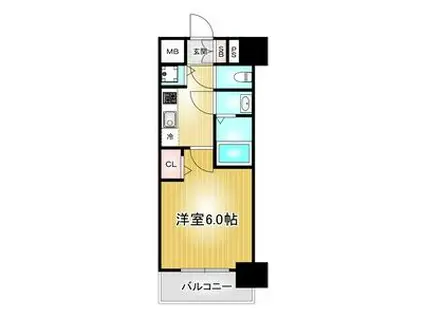 プレサンス錦プレミアム(1K/3階)の間取り写真