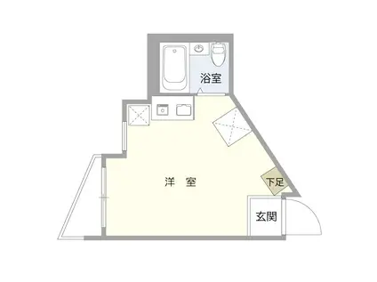 DOLCE FANO (ワンルーム/3階)の間取り写真