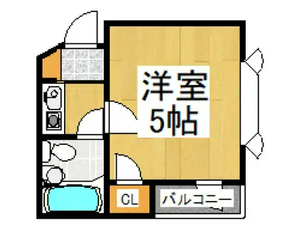 ニチエーイン鷹の台(1K/3階)の間取り写真