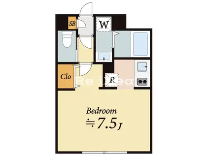 MIND KAMATA(ワンルーム/1階)の間取り写真