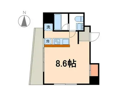 ネクサス東立石(ワンルーム/6階)の間取り写真