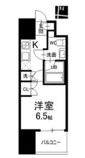 シエルブルー栄(1K/5階)の間取り写真