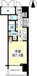 アンビエンテ四ツ橋(1K/11階)の間取り写真