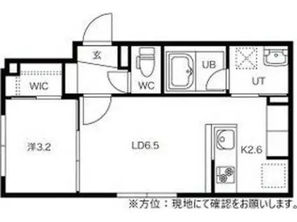 CURTIS N28(1LDK/3階)の間取り写真