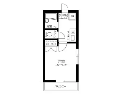 カーサ・デ・ムトウー(1K/1階)の間取り写真