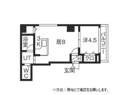 カサール・ガルシア(1LDK/2階)の間取り写真