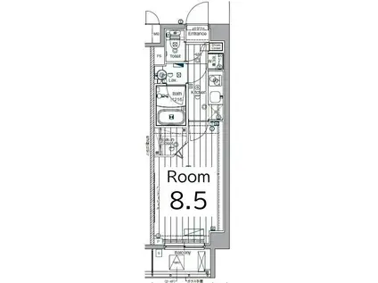 アーバンヴィスタ板橋本町(1K/4階)の間取り写真