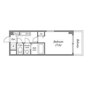 U RESIDENCE新大阪(1K/6階)の間取り写真