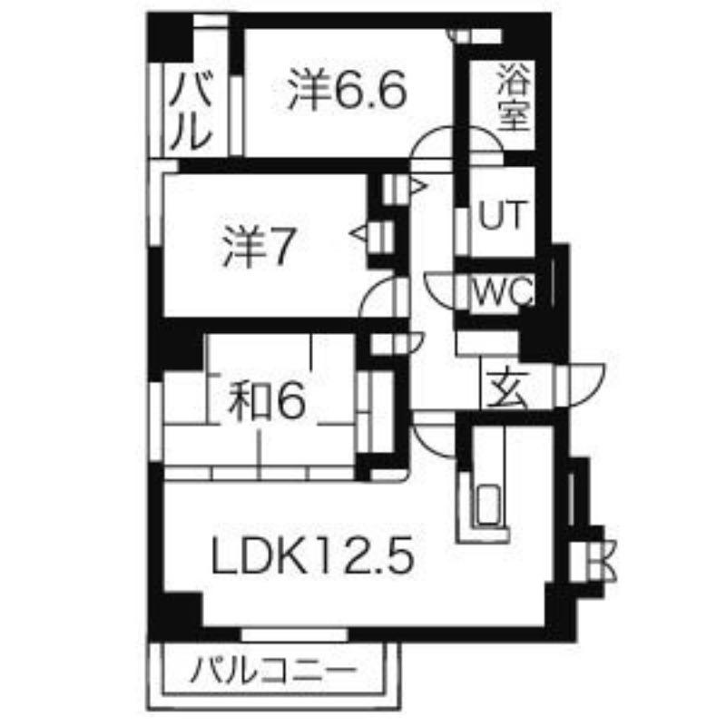 アーバンプラザSAWADA(3LDK/10階)の間取り写真