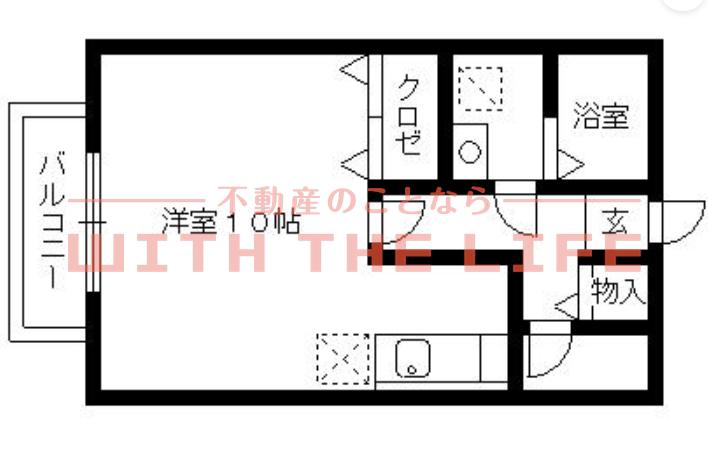 セゾンコート壱番館(ワンルーム/1階)の間取り写真