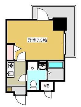 エレーヌ十三(1K/9階)の間取り写真