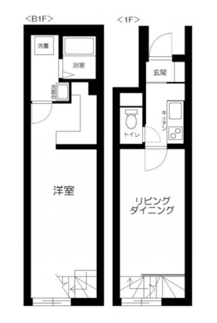 RIVENDELL EBISU(1LDK/1階)の間取り写真