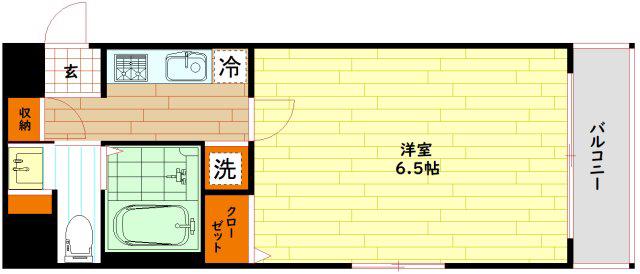エスリード京橋III番館(1K/2階)の間取り写真