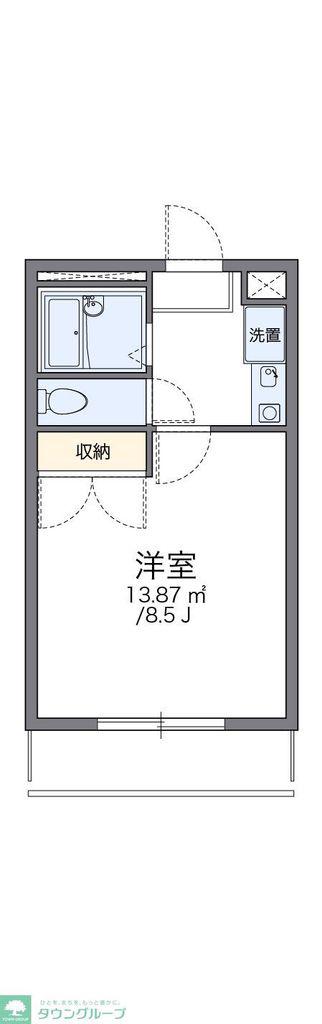 レオパレスリヴェール(1K/3階)の間取り写真