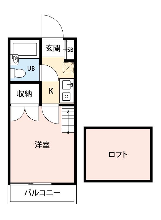 リード岡崎日名南(1K/1階)の間取り写真