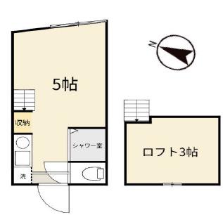 アーバンプレイス中野坂上IIIA(ワンルーム/2階)の間取り写真