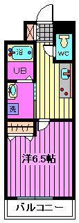 アーバンさくら(1K/3階)の間取り写真
