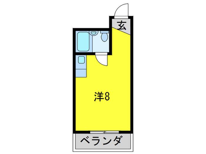 MTハイツ玉出(ワンルーム/4階)の間取り写真
