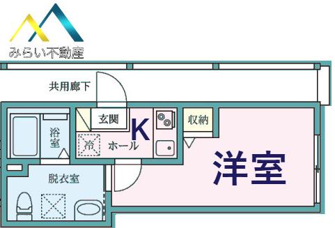COLINA保土ヶ谷(1K/2階)の間取り写真