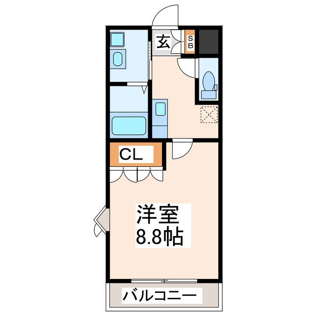 CASA LIENZO(1K/2階)の間取り写真