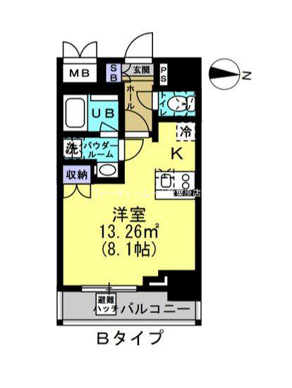 ルーラル二十四番館(1K/5階)の間取り写真