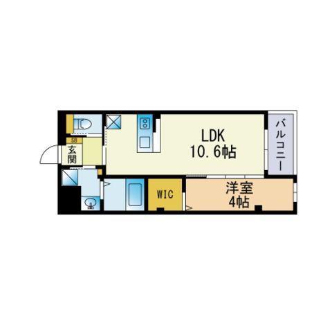 ケイハウス(1LDK/2階)の間取り写真