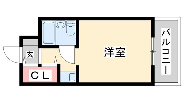 プリ・メゾン東加古川駅前(ワンルーム/3階)の間取り写真