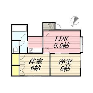 エクセルBハイツ(2LDK/3階)の間取り写真