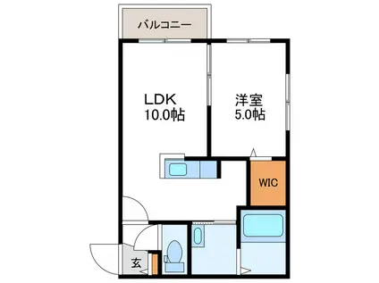REGULUS桑園 レグルス桑園(1LDK/4階)の間取り写真