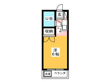 トランキル峰(ワンルーム/2階)の間取り写真